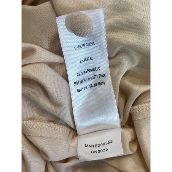 Aidan Mattox Gold Lace V Neck Front Slit Sleeveless Gown Sz 2 NWT MSPR $395 - Picture 7 of 8